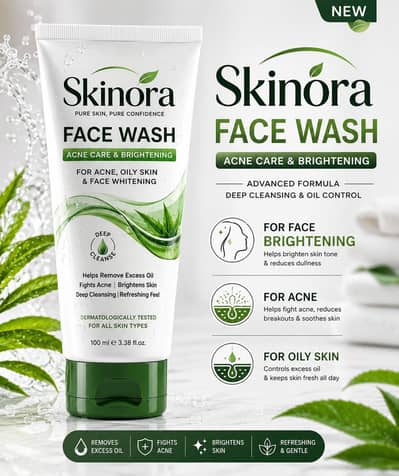 imported face wash for acene and whitening