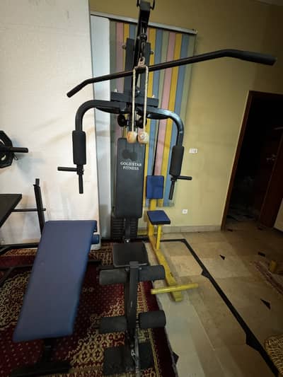 Gold Star Fitness Multi Station Home Gym Machine butterfly,lat puldown