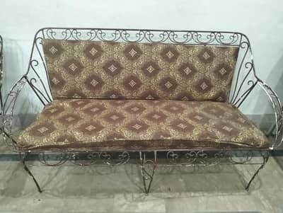 Heavy 5 sitter Iron Sofa 3+1+1 piece