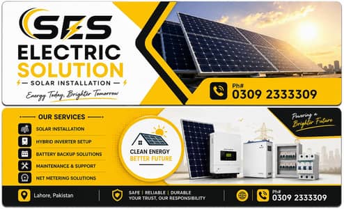 03092333309Solar installation complete servic ups servic