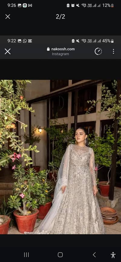 For Sale – Original Nakoosh Bridal/Party Wear Maxi