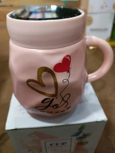 Ceramic Mug with Crystal Lid