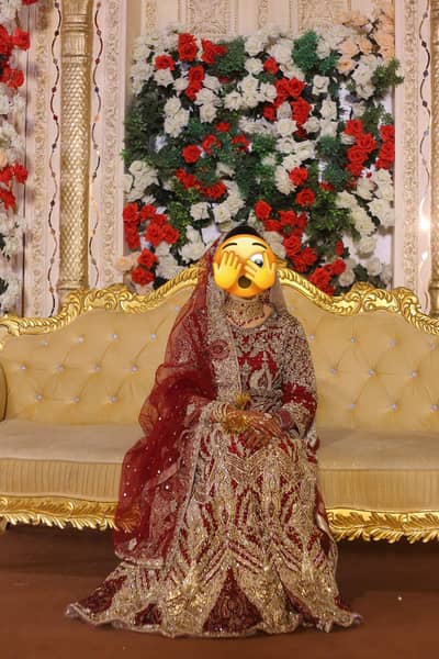 Bridal Dress fully loaded Heavy and Beautiful.
