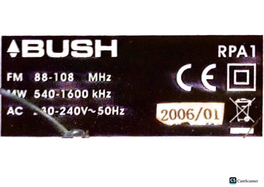 BUSH 2 Speed Record Player with 2 Band Radio. Video Available 6