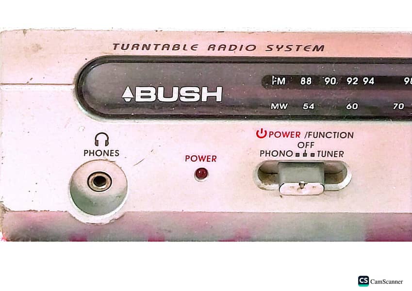 BUSH 2 Speed Record Player with 2 Band Radio. Video Available 16