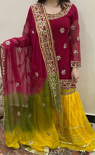 Mehndi 3 piece dress for sale