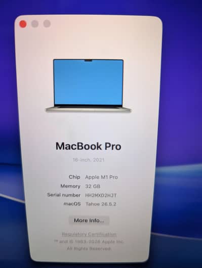 MacBook M1 pro 16 inch 32/1TB
