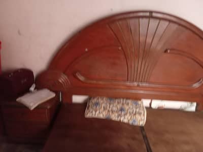 strong wooden Double Bed King size