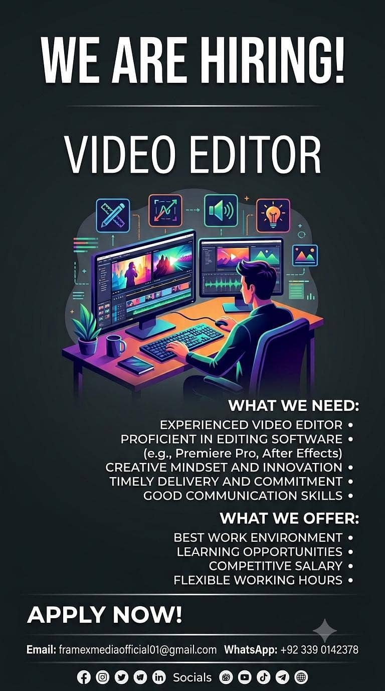 Remote Project Base Video Editor Required 0