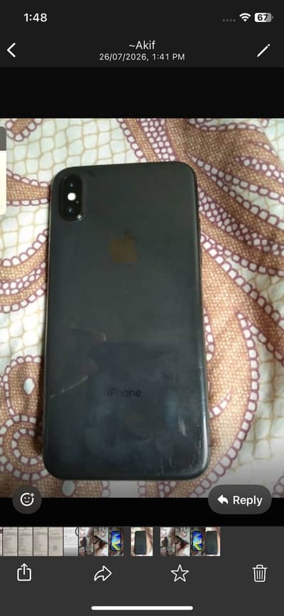 iPhone x non pta face id ok ture tone ok 03114771307