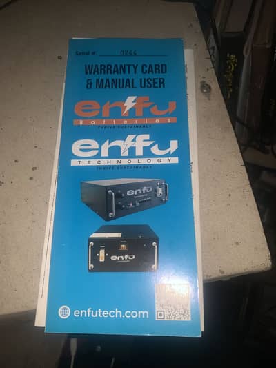 Enfu technology 12v 100Ah lithium battery under warranty