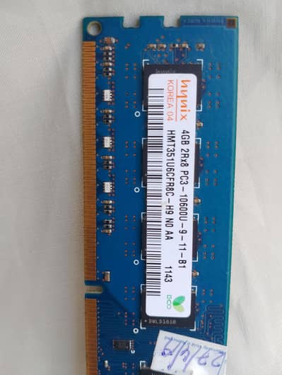 hynix 4GB 2R×8 PC Ram For Sell