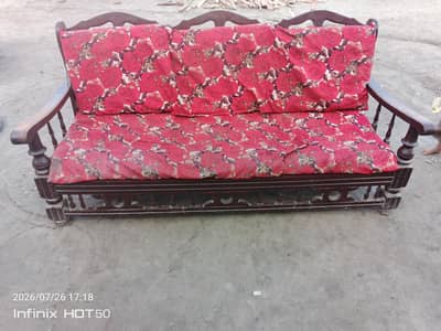 one 3 seater and two 1 seater sofa for sale.