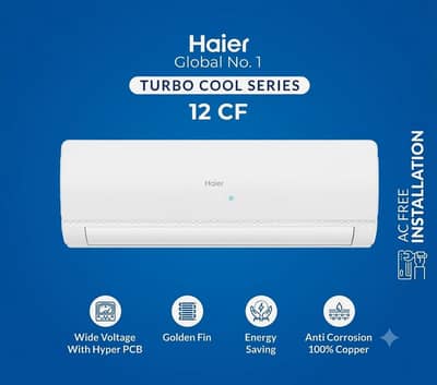 Haier Split 1 Ton AC new condition