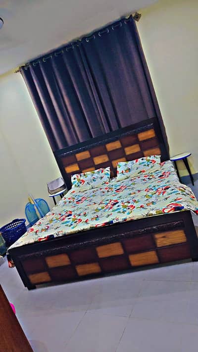 Double Bed For sale with Mattress