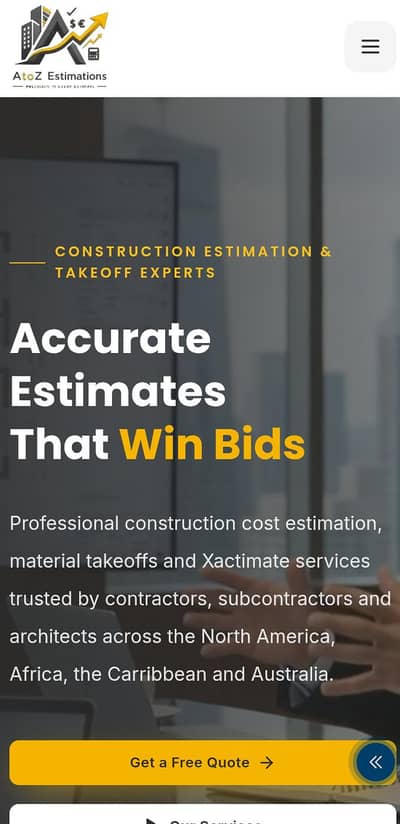 Construction and Estimating Takeoff Services Website
