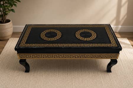Luxury Center Table with Greek Key Design Premium Living