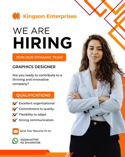 ** Graphic Designer Required (Male & Female)**