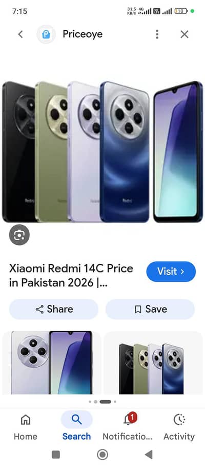 Xiaomi Redmi 14C 6gb 128gb 03148925198 Whatsapp nmbr