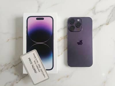 Iphone 14 pro non pta 256 purple with box