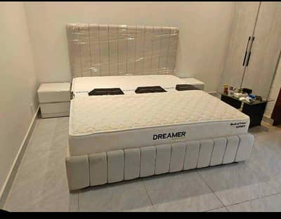 new double bed with two side rable