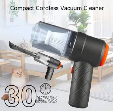 Portable car vaccum black 6” ABS dust remover