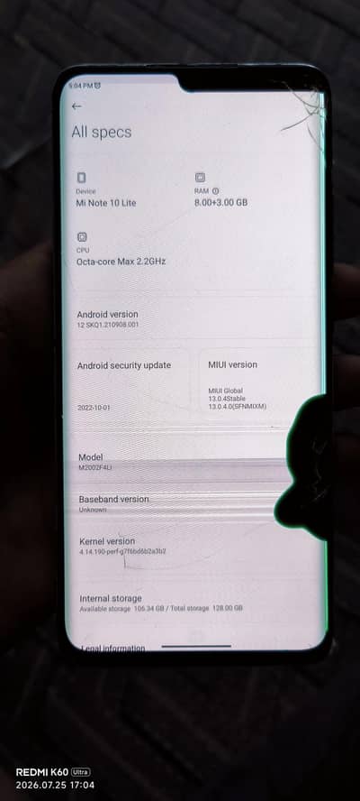 Xiaomi Mi Note 10 Lite
