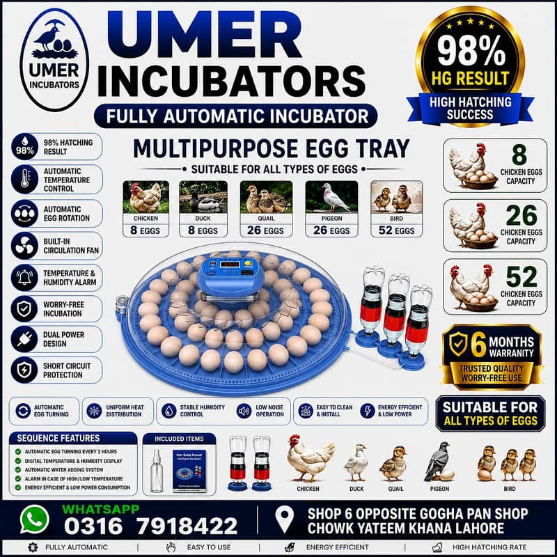 Automatic Egg Incubator | Egg Hatching Machine | Incubator | Brooder 5