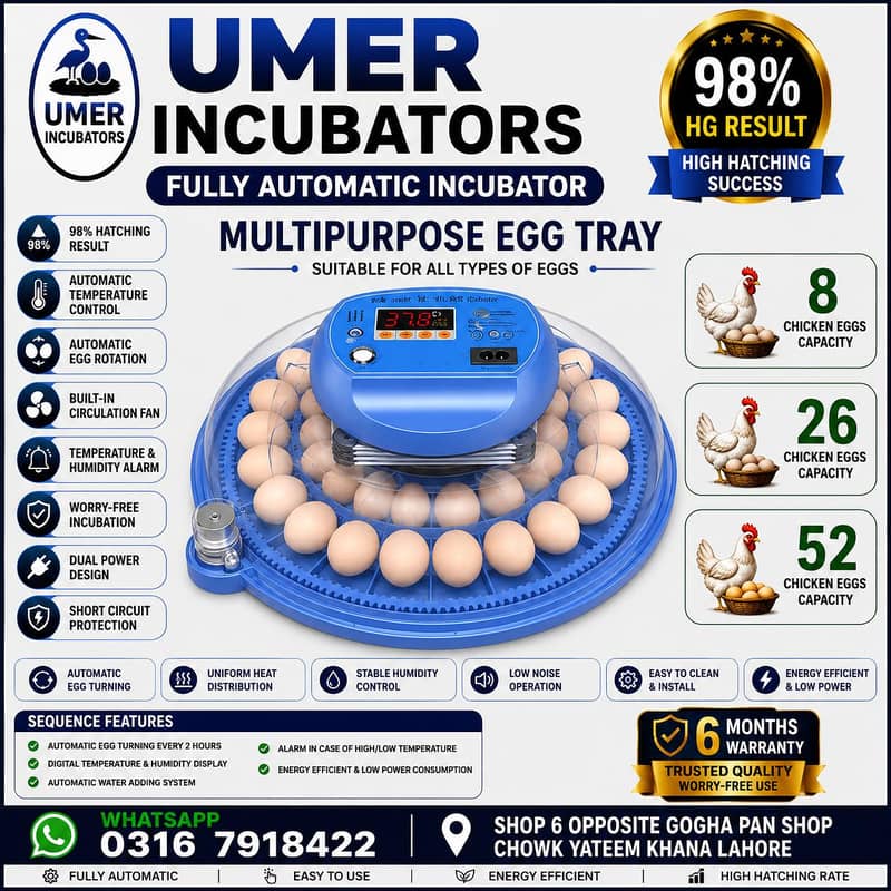 Automatic Egg Incubator | Egg Hatching Machine | Incubator | Brooder 8