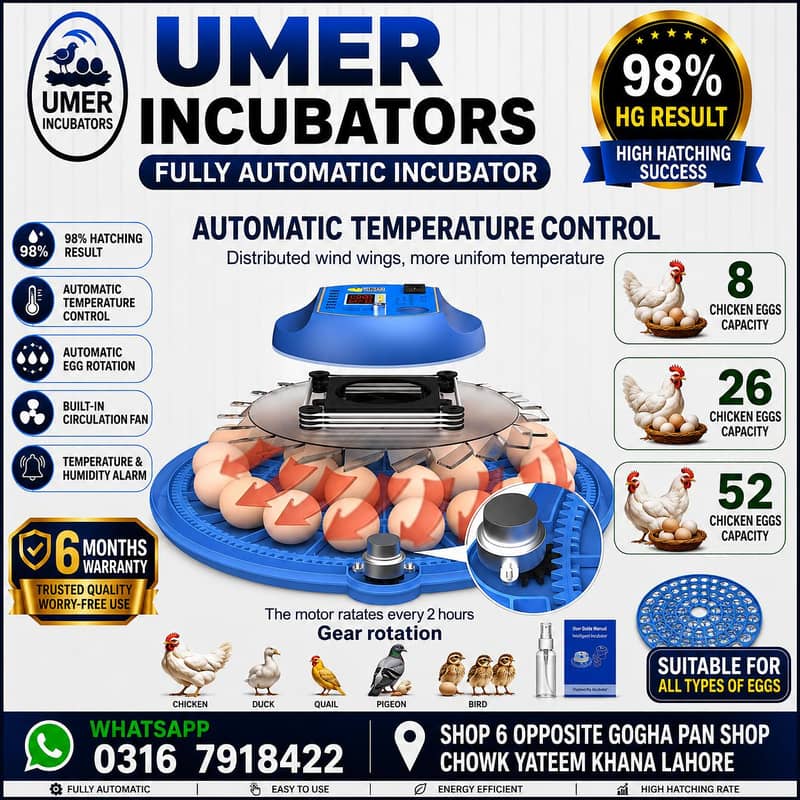 Automatic Egg Incubator | Egg Hatching Machine | Incubator | Brooder 11