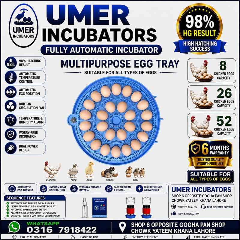 Automatic Egg Incubator | Egg Hatching Machine | Incubator | Brooder 12