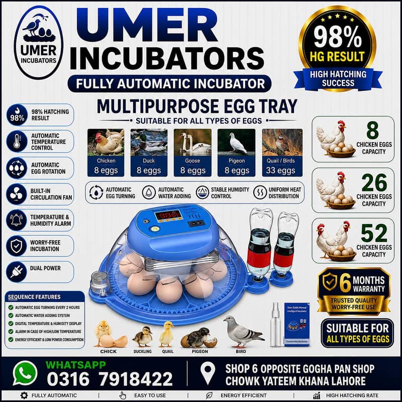 Automatic Egg Incubator | Egg Hatching Machine | Incubator | Brooder 13
