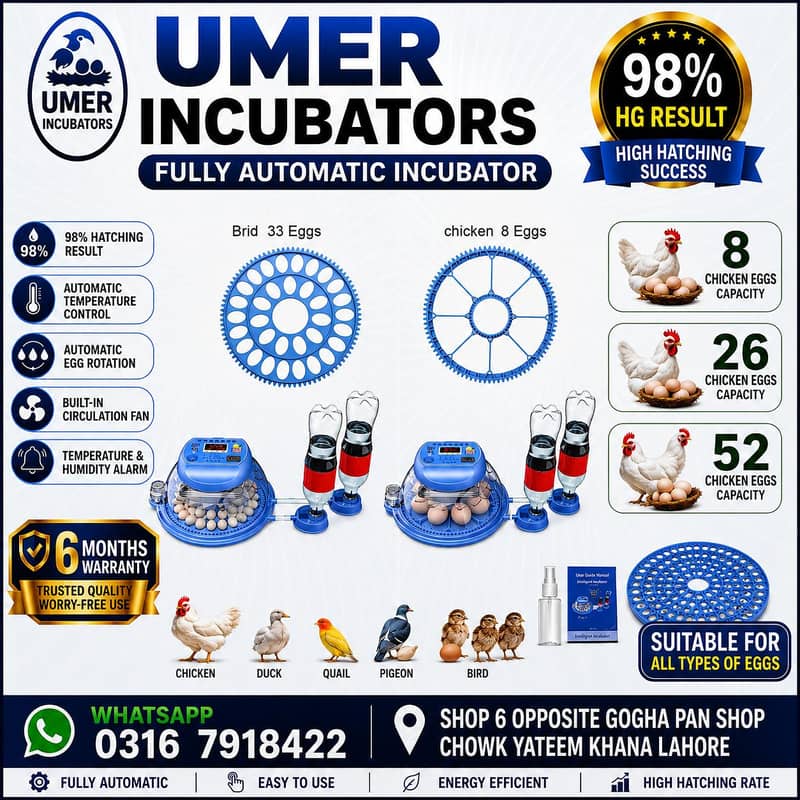 Automatic Egg Incubator | Egg Hatching Machine | Incubator | Brooder 14