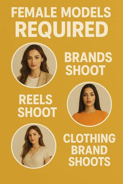 Good looking Female staff required