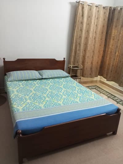 bed with mattress