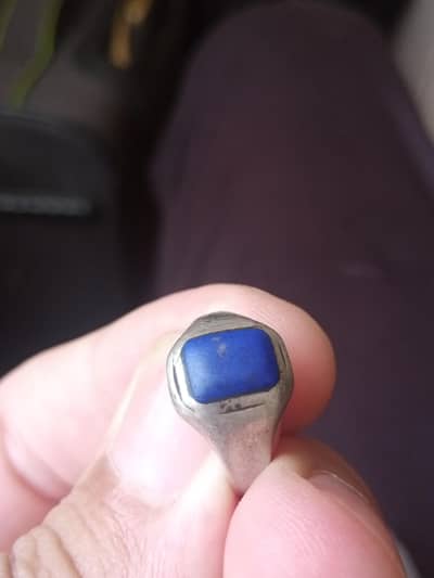 silver ring with original lajwakht