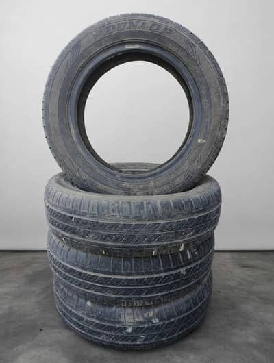 Dunlop  Used 04 Tyres of 14, (165/55A/14) For Sale