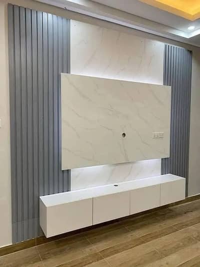 Luxury TV Unit | Modern Media Wall | Custom TV Wall Panel | Media Wal