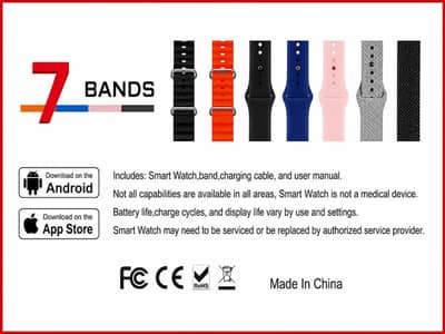 GUS-06 Series 11 Smart Watch | AMOLED Display | 7+1 Straps | Brand New