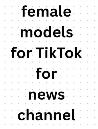 female for news videos on tik tok
