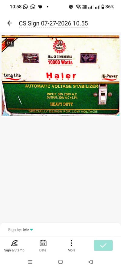 A good condition stabilizer for sale