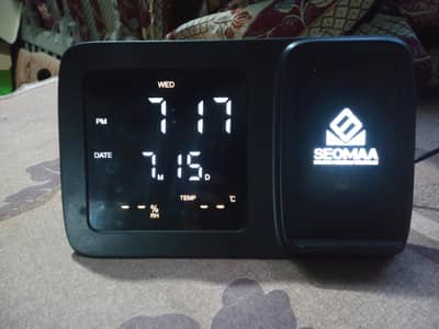 This digital alarm clock  is a promotional or branded item