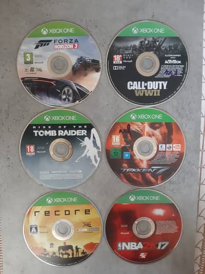 Original xbox one cd/disc forza , COD , tomb raider, takken 7 delivery