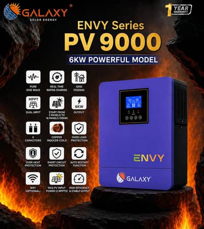 Galaxy inverters Envy 9000 Max 9500 max 15000 max 5200 max 7200 6kw