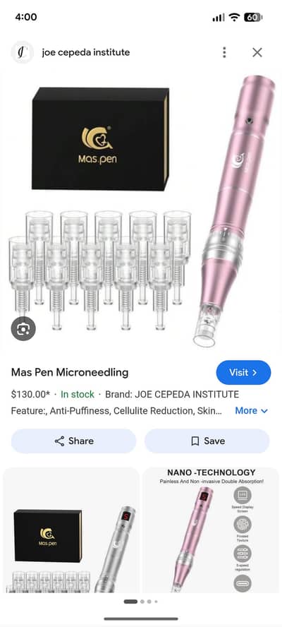 Dr A pen for skin microneeding