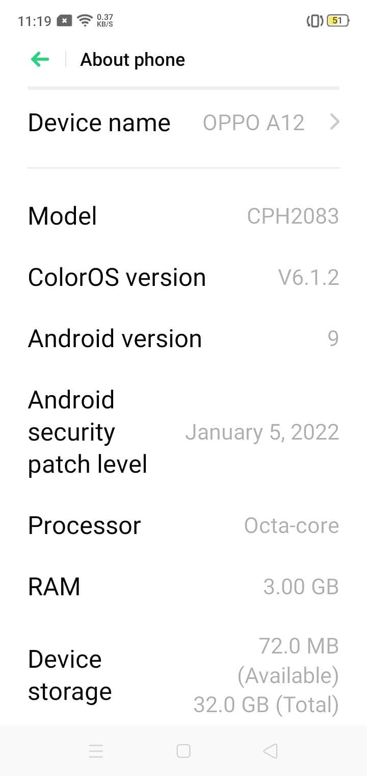 OPPO A12 2
