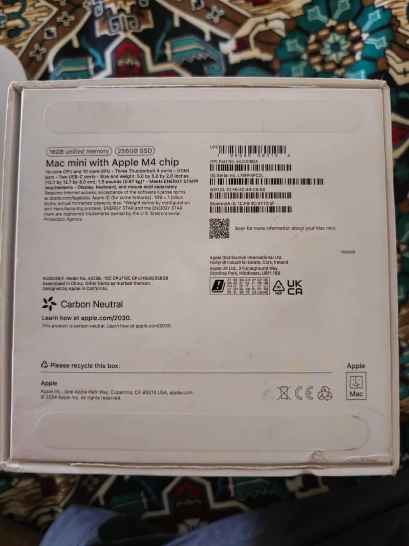 Macmini M4 16/256 4
