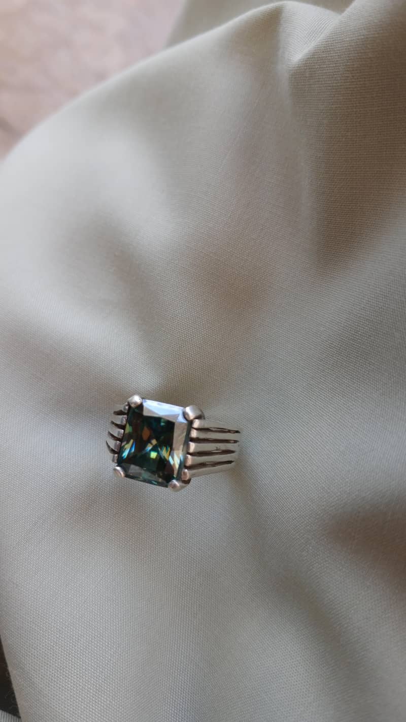 Moissanite Silver Ring 0