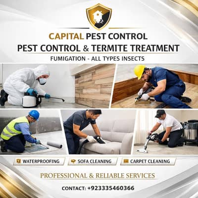 Fumigation Cockroach Termite Mosquito Water Tank Cleaning Sofa washing