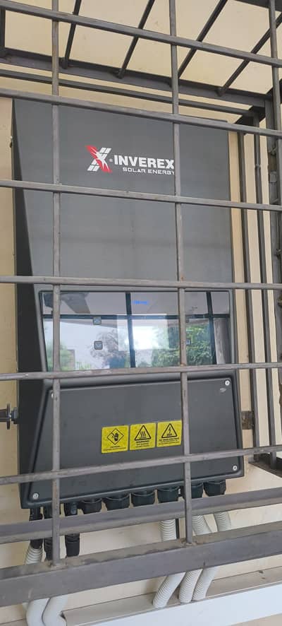 One year used inverex 10KW hybrid inverter with solar panels himo x10
